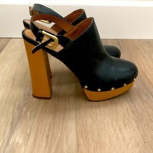 Report clog sling back heels size 9
